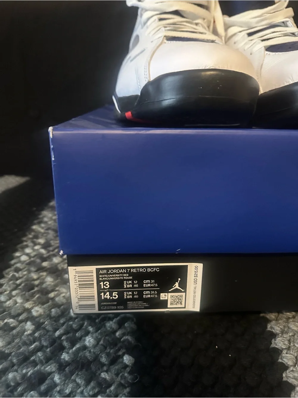 Air Jordan Retro 7 White Red Blue Basketball Sneakers-PSG Jordan’s.